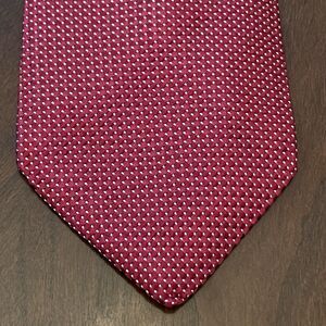 Vintage Nordstrom Red 100% Silk Men’s Neck Tie Made In USA